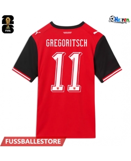 Günstige Österreich Michael Gregoritsch #11 Heimtrikot WM 2026 Kurzarm